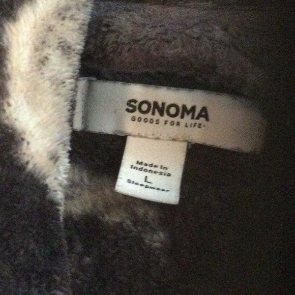 Sonoma Dark Grey Moon Print Robe - Picture 3 of 5